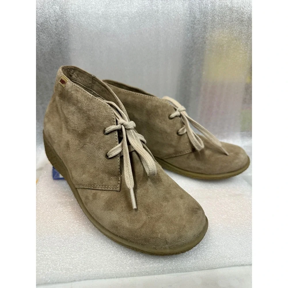 HP Suede Chukka‎ Boots Mens Tan Lace Up Ankle Boots Casual Fashion Footwear 7W